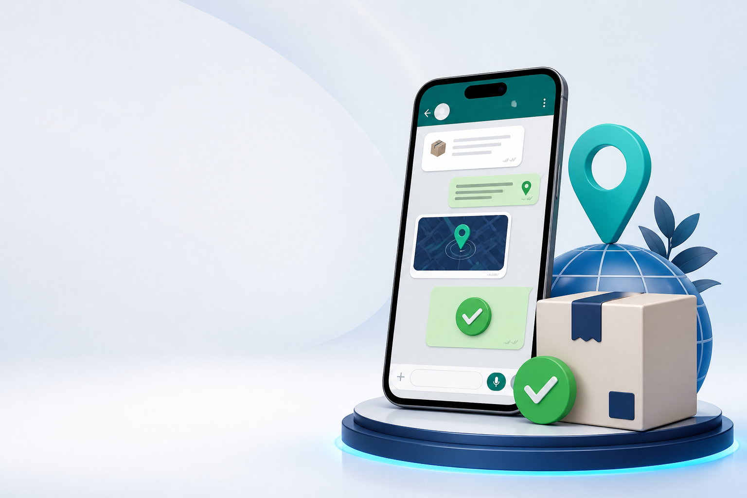 Mujeeb order confirmation with verified GPS location